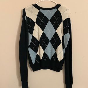 brandy melville argyle sweater